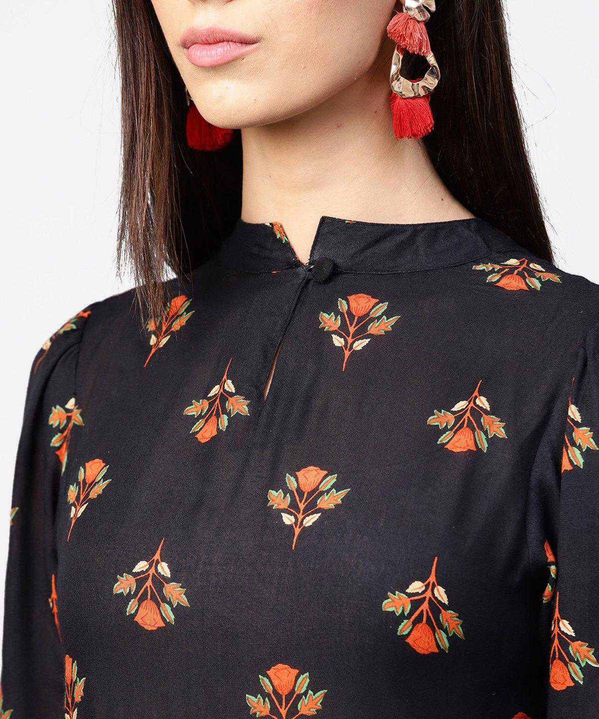 blue-closed-neck-cotton-maxi-dress-10804007BL, Women Clothing, Cotton Dress