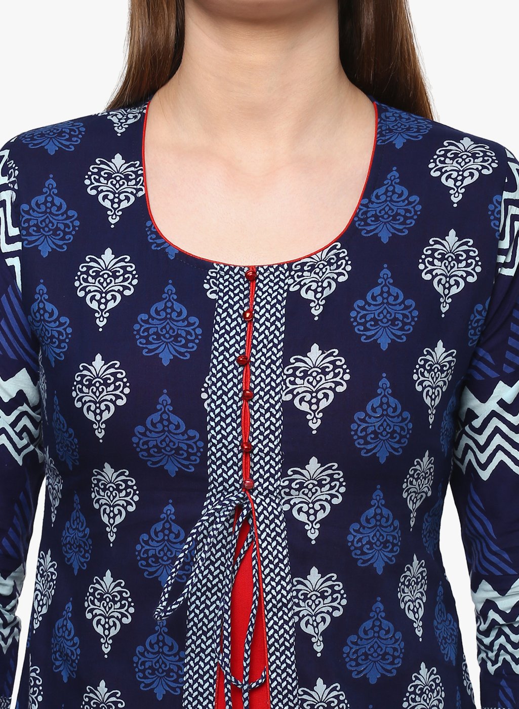 blue-cotton-kurti-10001001BL, Women Indian Ethnic Clothing, Cotton Kurta