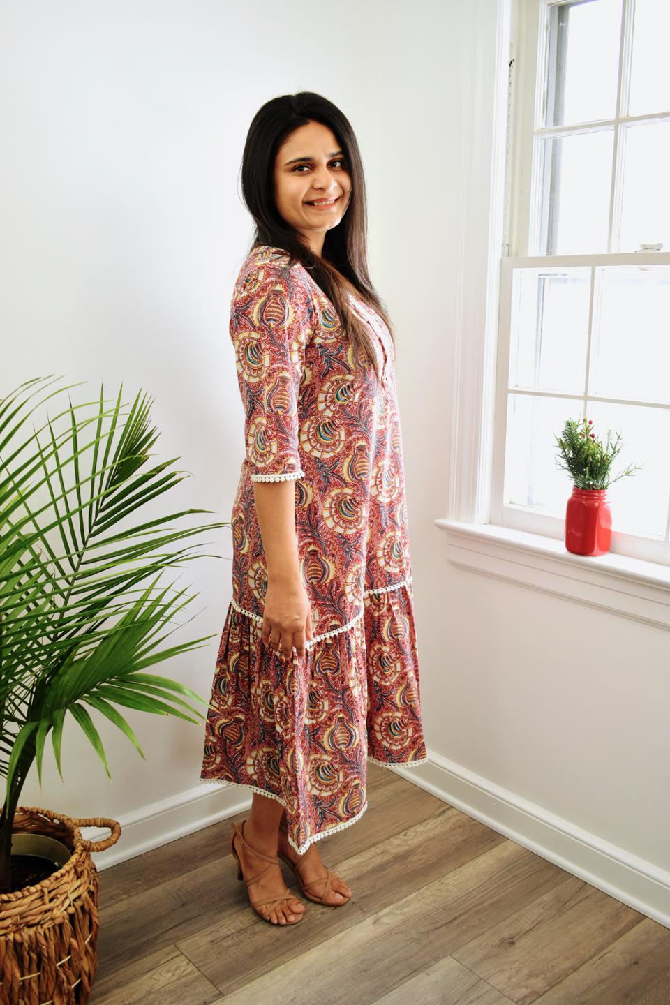 Cotton Onion Pink Dress