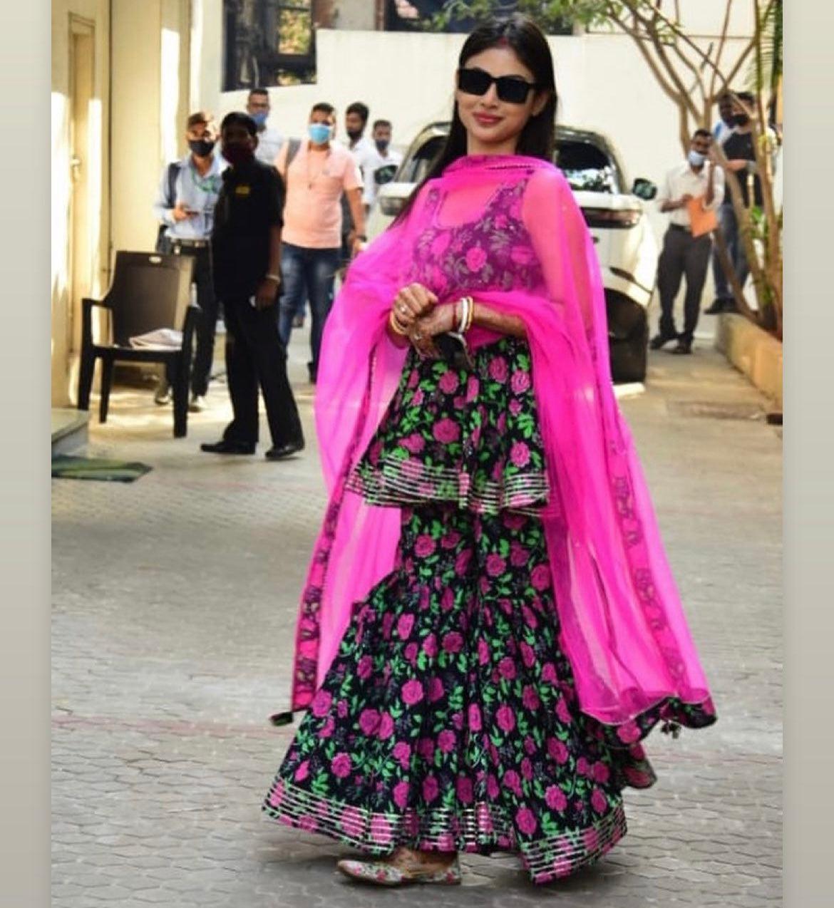 gulmohar-cotton-hand-block-skirt-set-11403208BK, Women Indian Ethnic Clothing, Cotton Kurta Set Dupatta