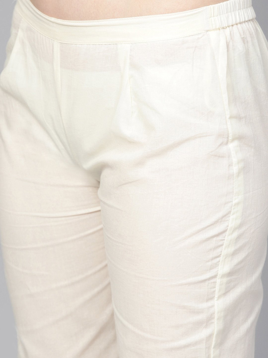 off-white-printed-kurta-set-10102014WH, Women Indian Ethnic Clothing, Cotton Kurta Set