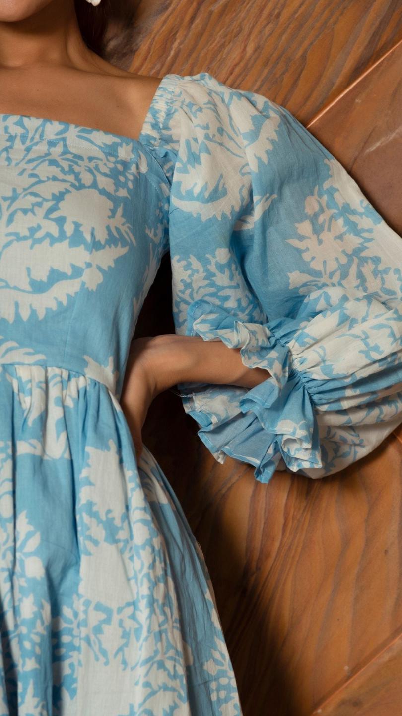 peony-white-pure-cotton-dress-11404116WH, Women Clothing, Cotton Dress