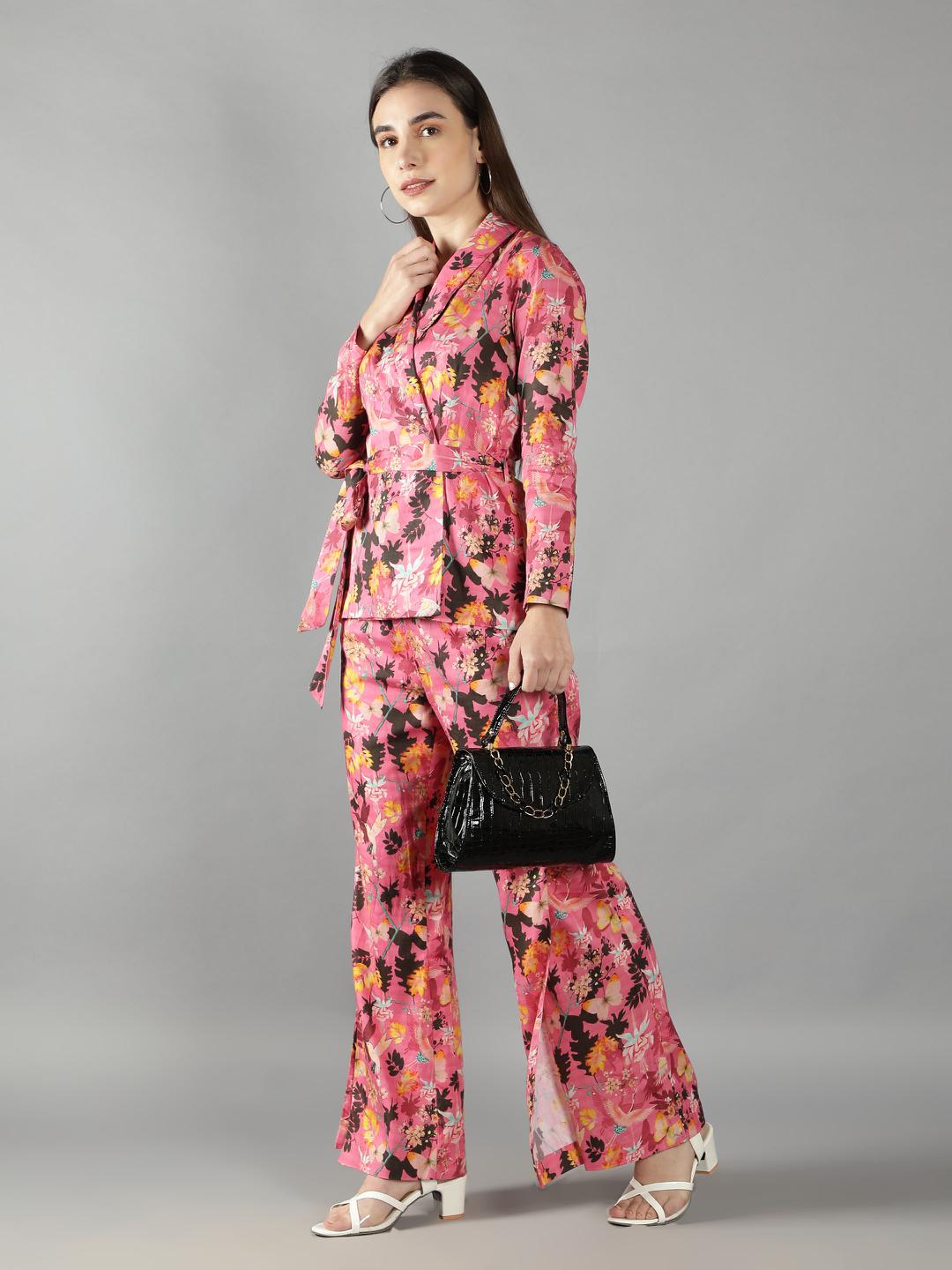 Pink Lemonade Floral Pant Suit Set