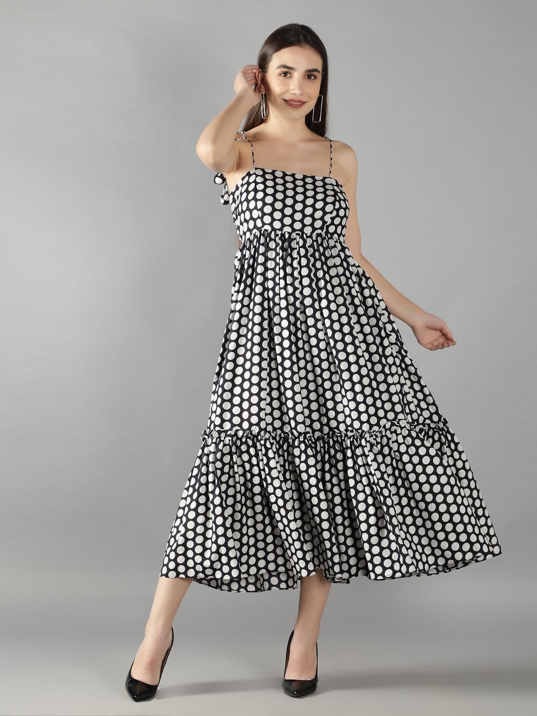 Flowy polka 2024 dot dress