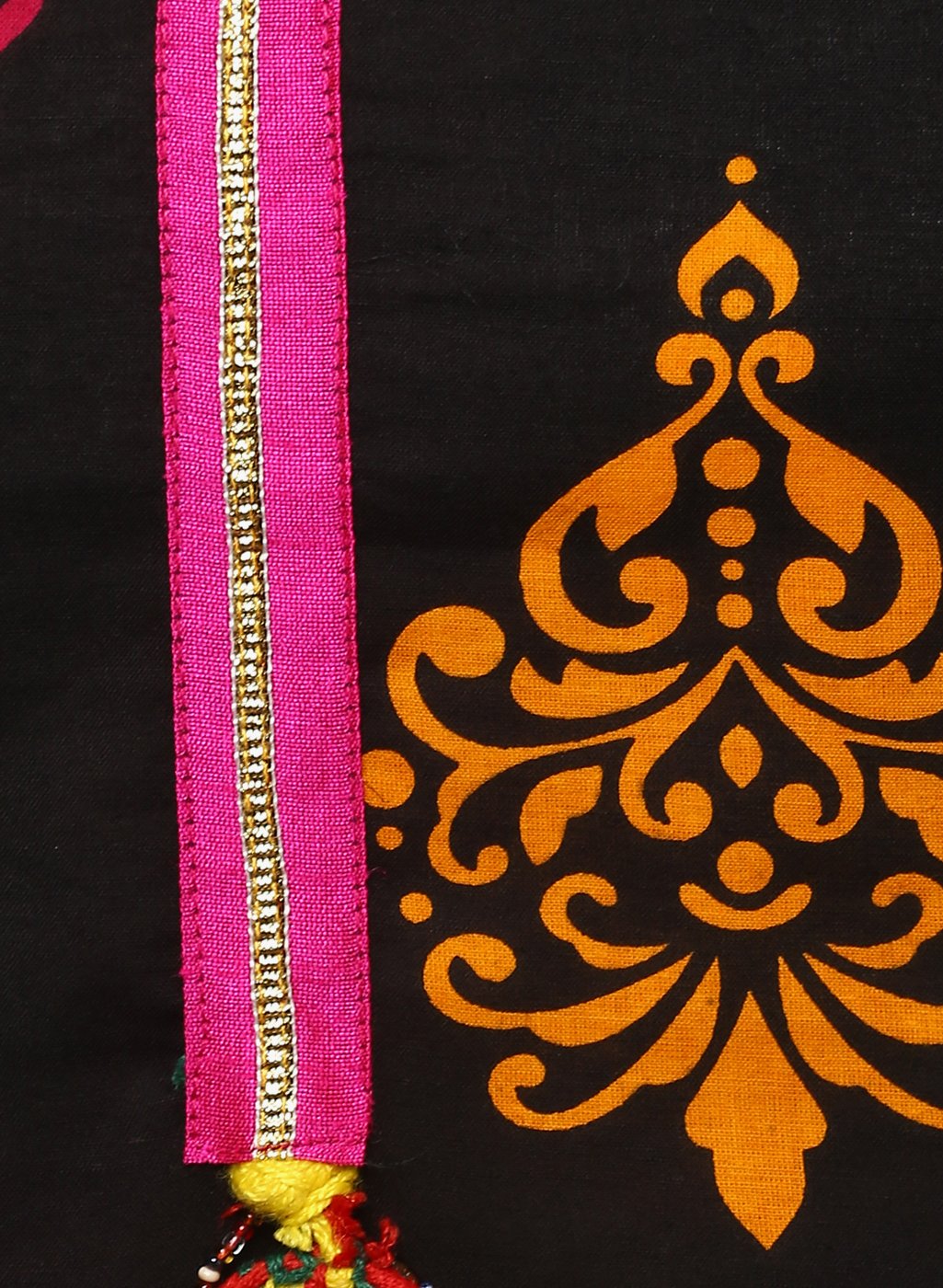 printed-black-cotton-kurti-10001008BK, Women Indian Ethnic Clothing, Cotton Kurta