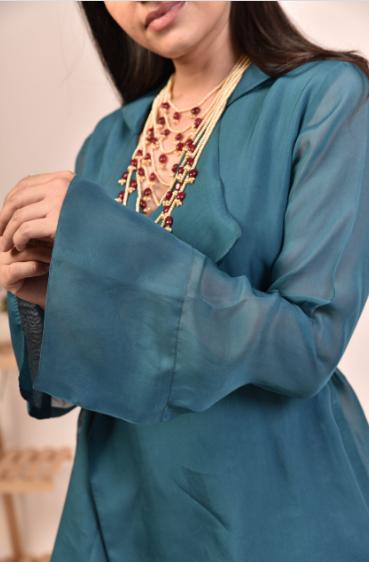 solid-organza-jacket-11648039BL, Women Clothing, Organza Jacket