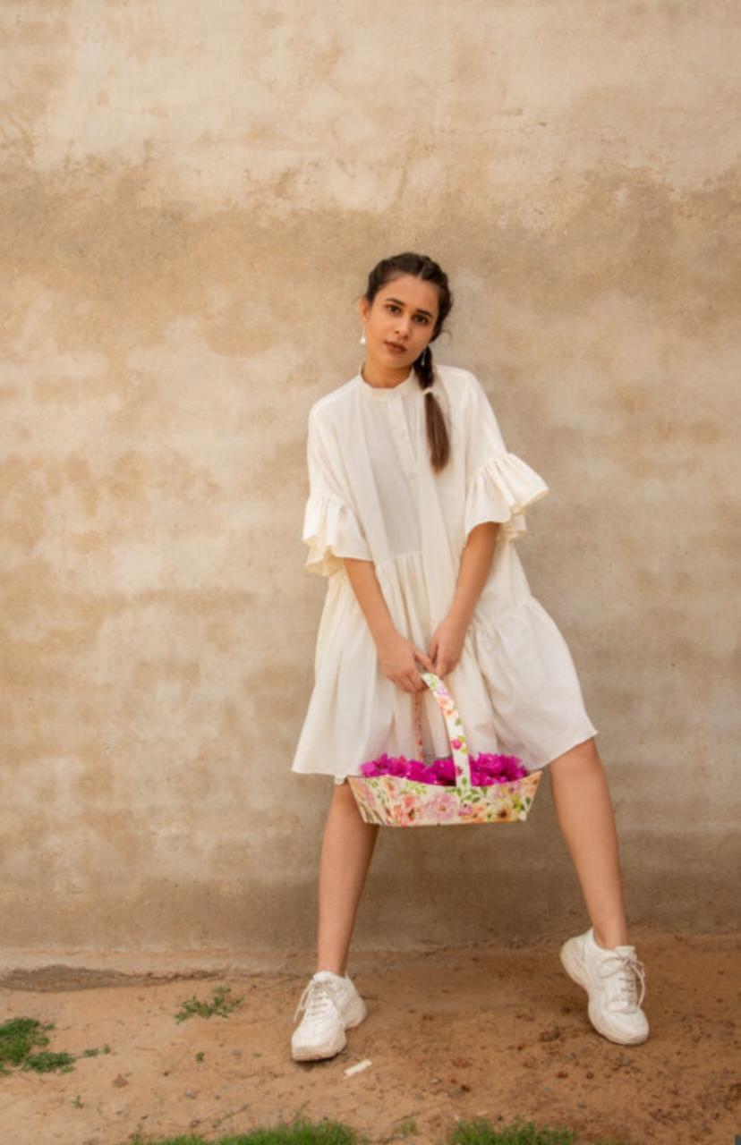 solid-summer-11604035WH, Women Clothing, Cotton Dress