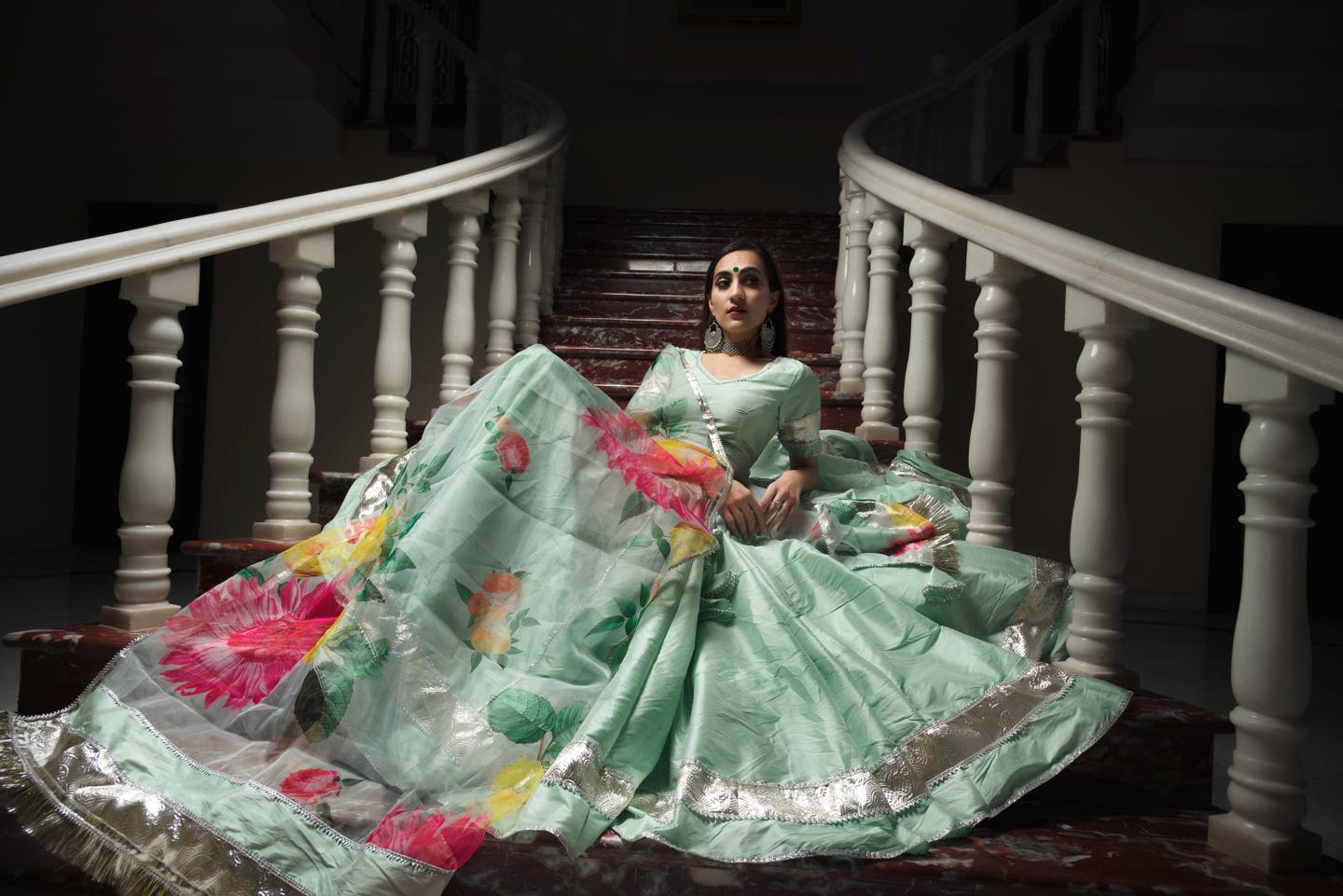 taffeta-silk-mint-green-lehenga-11423053GR, Women Indian Ethnic Clothing, Silk Lehenga Choli