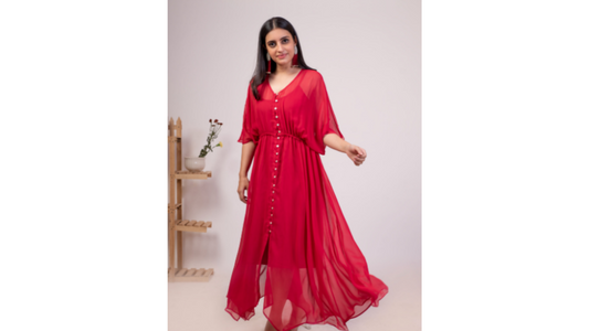 Maxi Dresses In Red For Indian Body Type For Valentines Day 2023