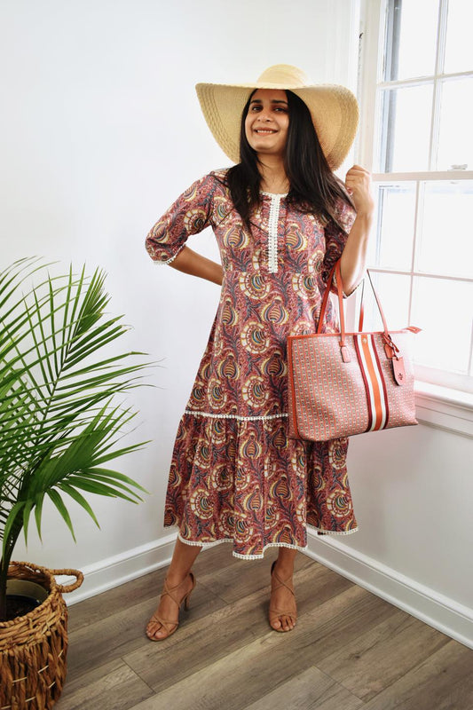 Cotton Onion Pink Dress