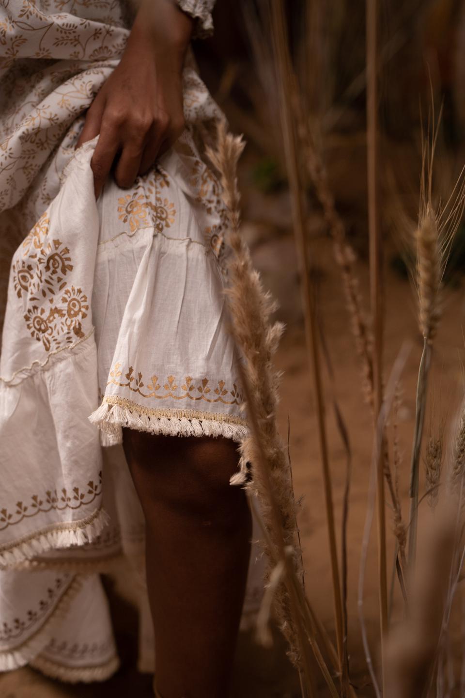 floral-afro-skirt-set-11840013WH, Women Clothing, Cotton Matching Set