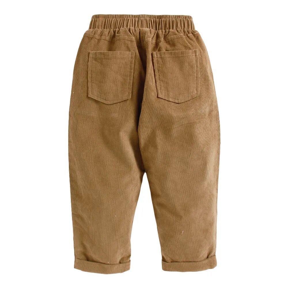 full-sleeve-top-with-pant-black-10514026CM, Kids Clothing, Corduroy Girl Pant Set