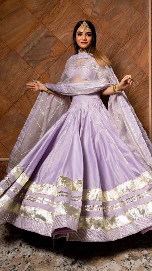 ibadat-lilac-cotton-silk-lehenga-set-11423164PR, Women Indian Ethnic Clothing, Cotton Silk Lehenga Choli