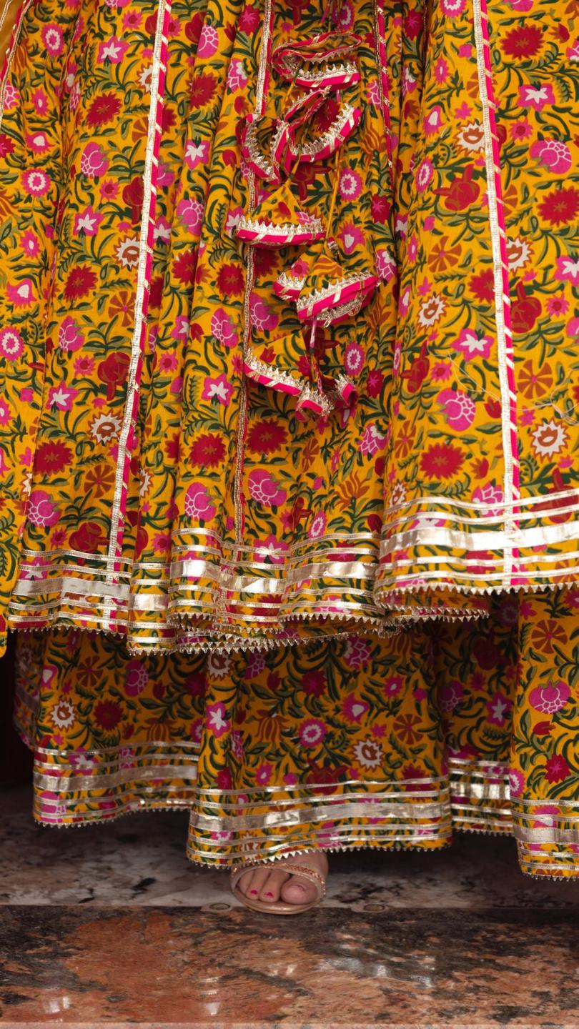 mastani-cotton-anarkali-palazzo-set-11403179YL, Women Indian Ethnic Clothing, Cotton Kurta Set Dupatta