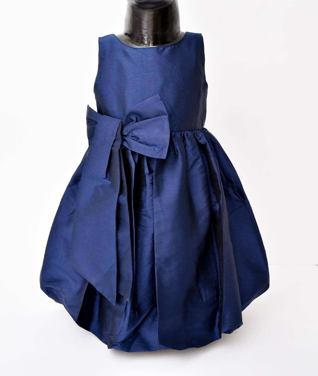 sleeveless-dress-with-bow-details-10510092BL, Kids Clothing, Modal Girl Dress
