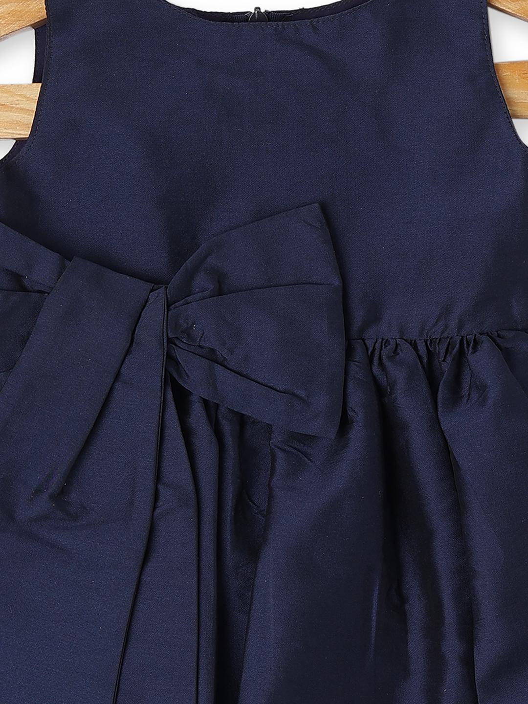 sleeveless-dress-with-bow-details-10510092BL, Kids Clothing, Modal Girl Dress