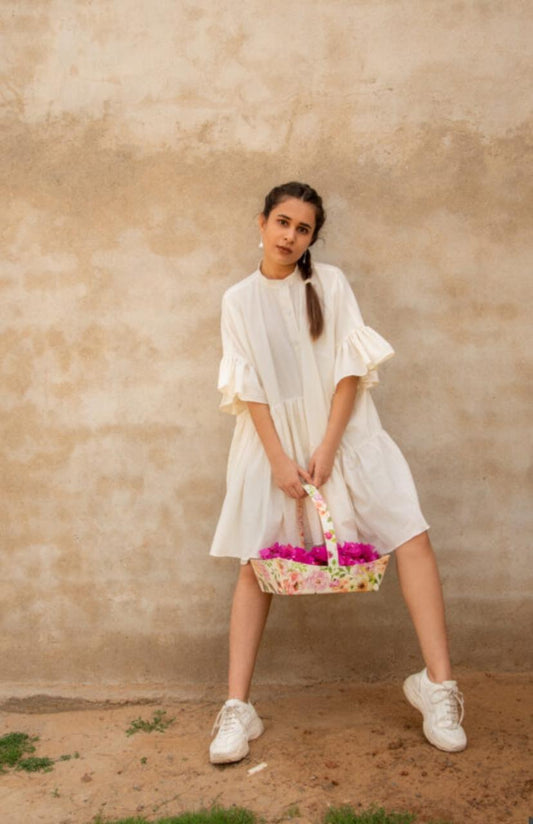 solid-summer-11604035WH, Women Clothing, Cotton Dress