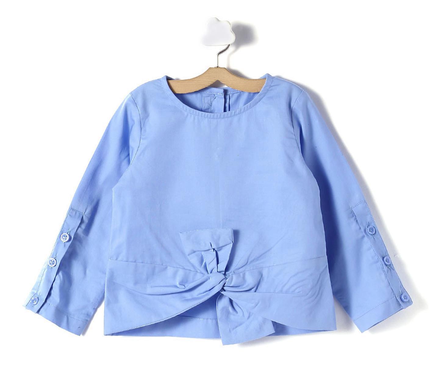stylish-blue-top-with-skirt-10513027BK, Kids Clothing, Corduroy,Twill Girl Skirt Set