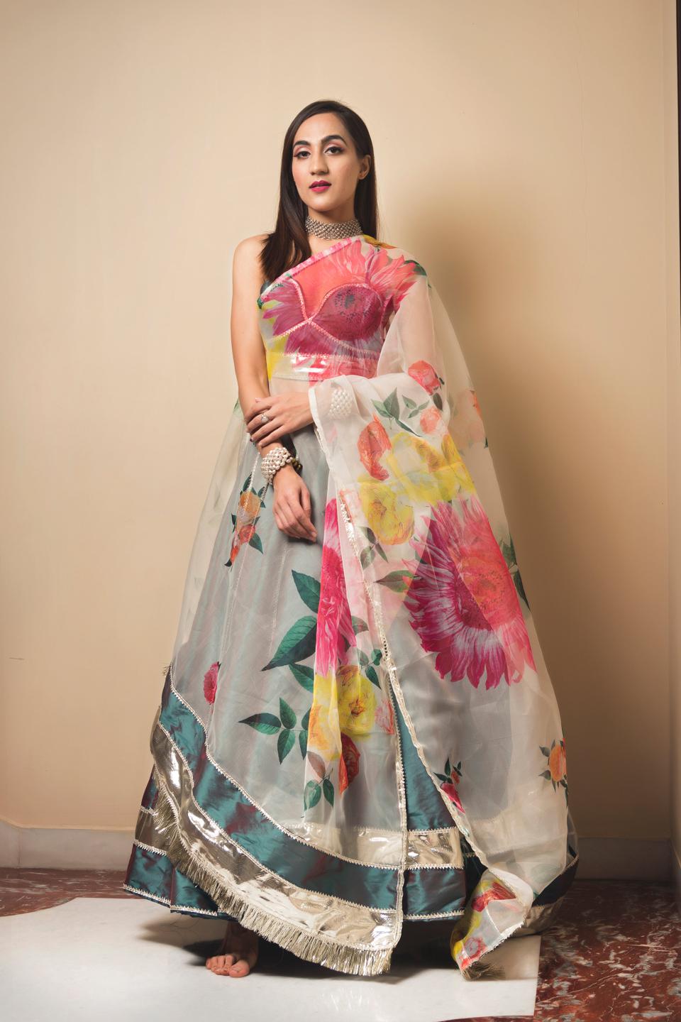taffeta-silk-green-lehenga-11423051GR, Women Indian Ethnic Clothing, Silk Lehenga Choli