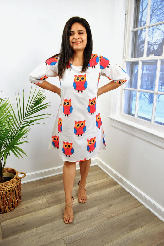 Victoria Owl Print Dress